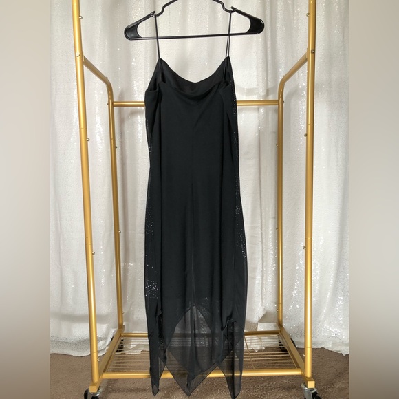 Vintage Byer Too! Halter Top Cocktail Dress w/Beaded Design - Picture 2 of 5